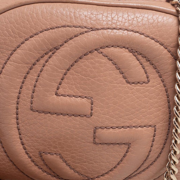 Soho leather crossbody bag Gucci Beige in Leather - 37440641