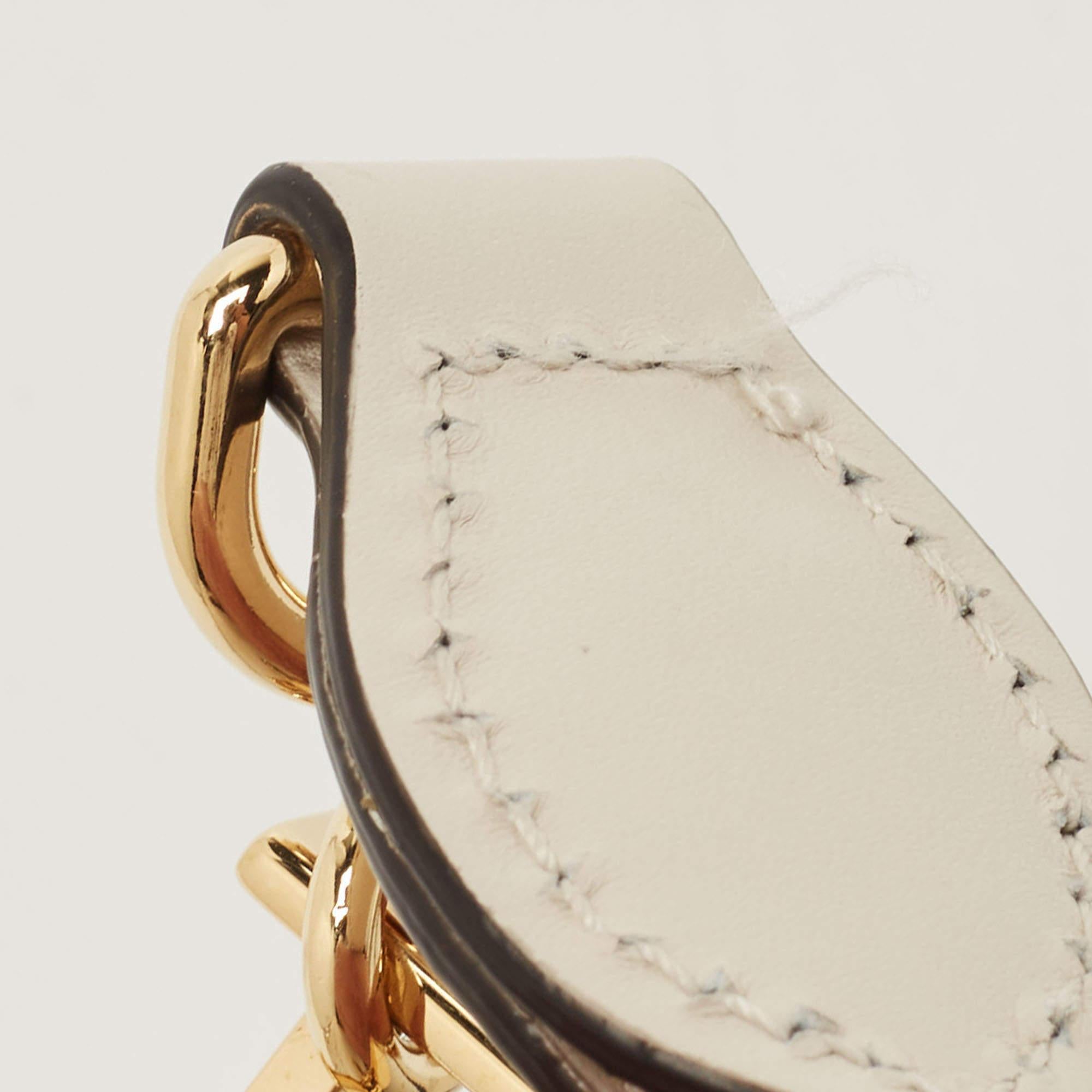 Gucci Beige Leather Mini Sylvie Animal Stud Embellished Top Handle Bag 2