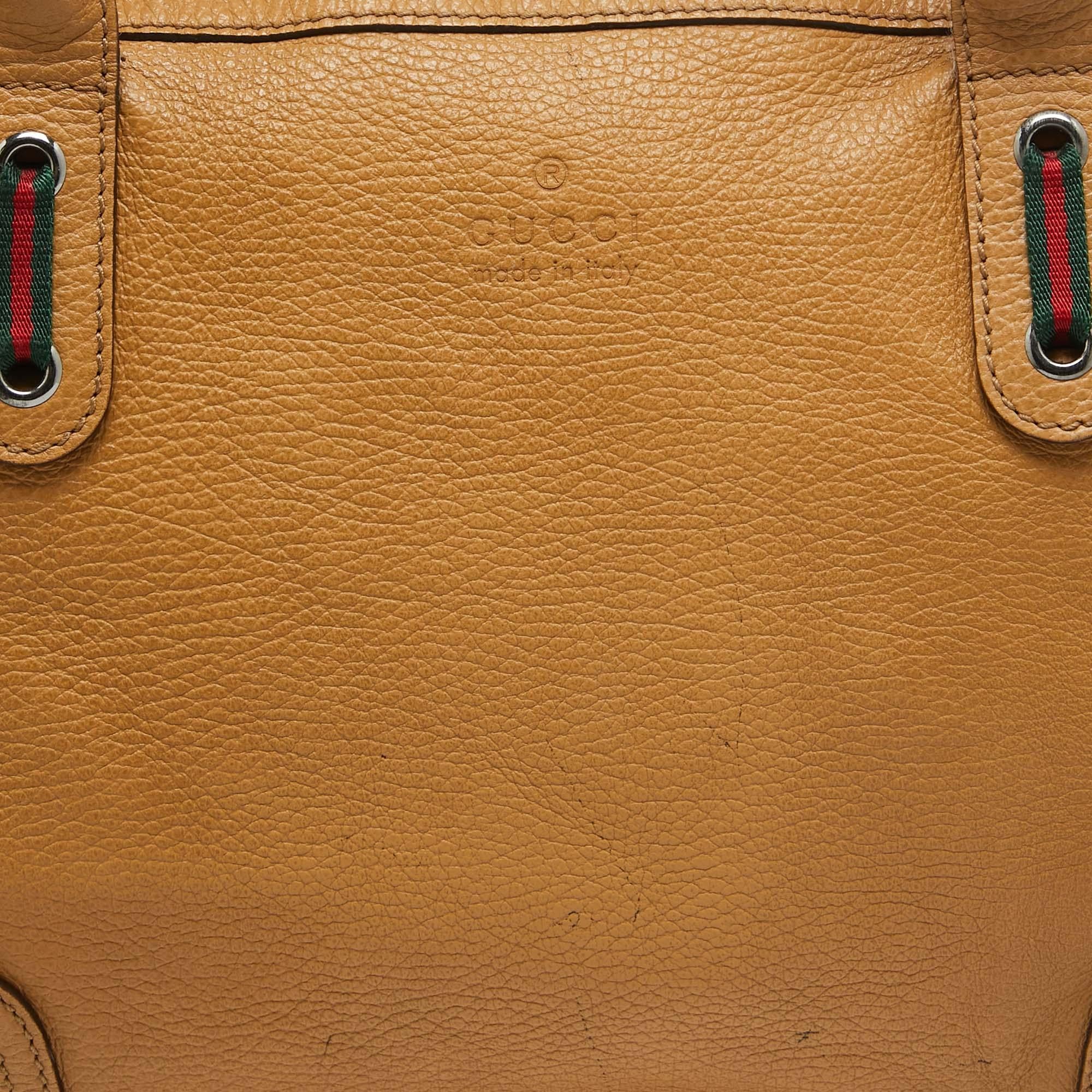 Gucci Beige Leather Princy Shopper Tote 1