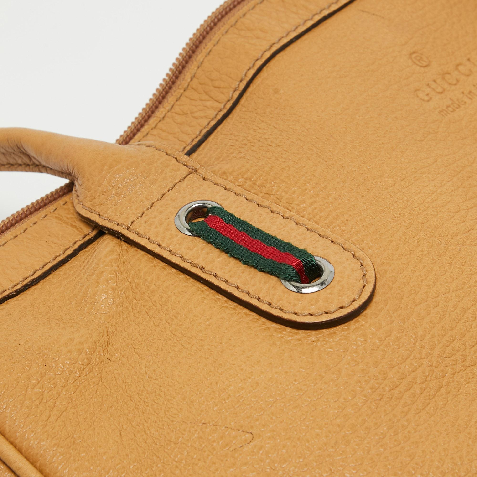 Gucci Beige Leather Princy Shopper Tote 4