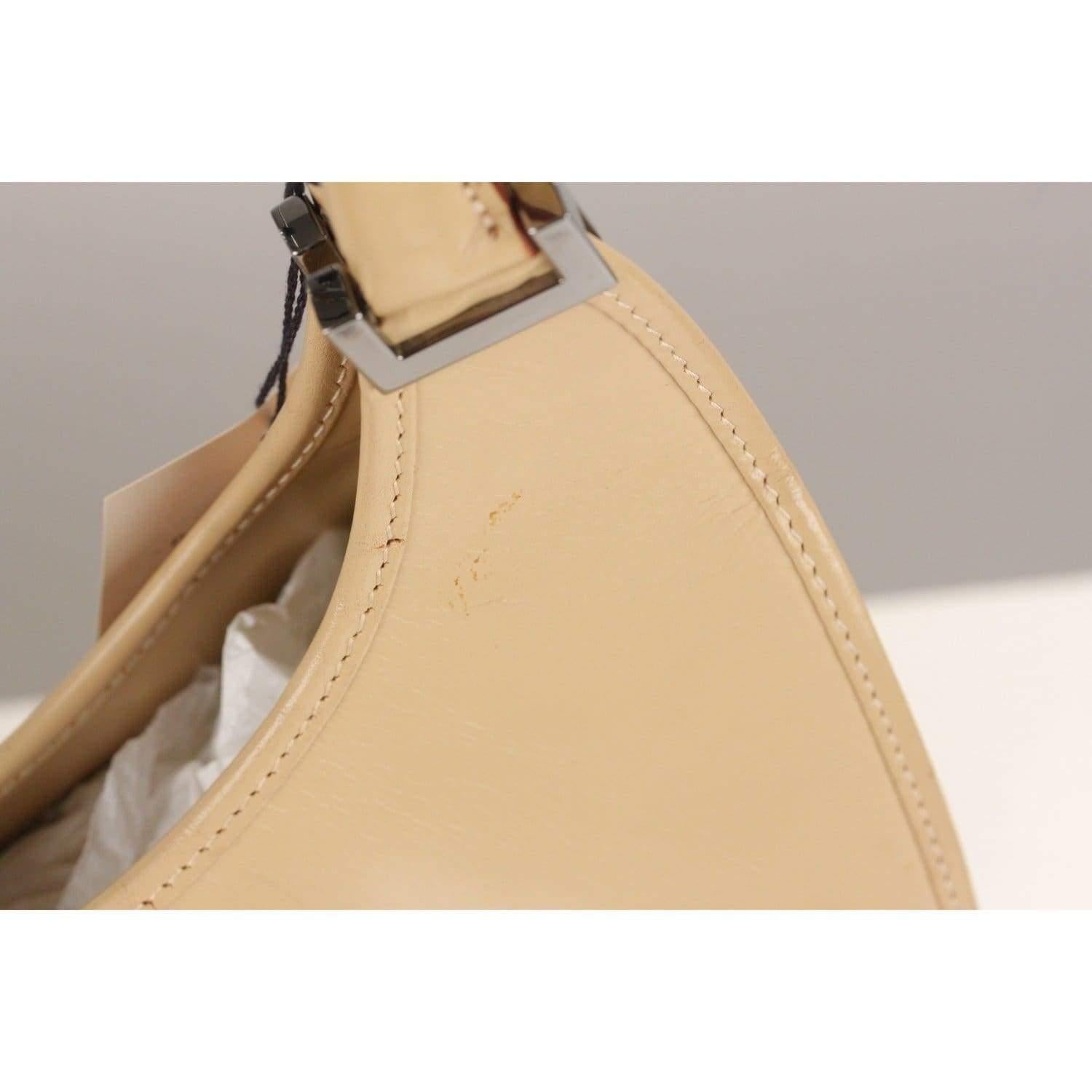 Gucci Beige Leather Stirrup Hobo Bag 1