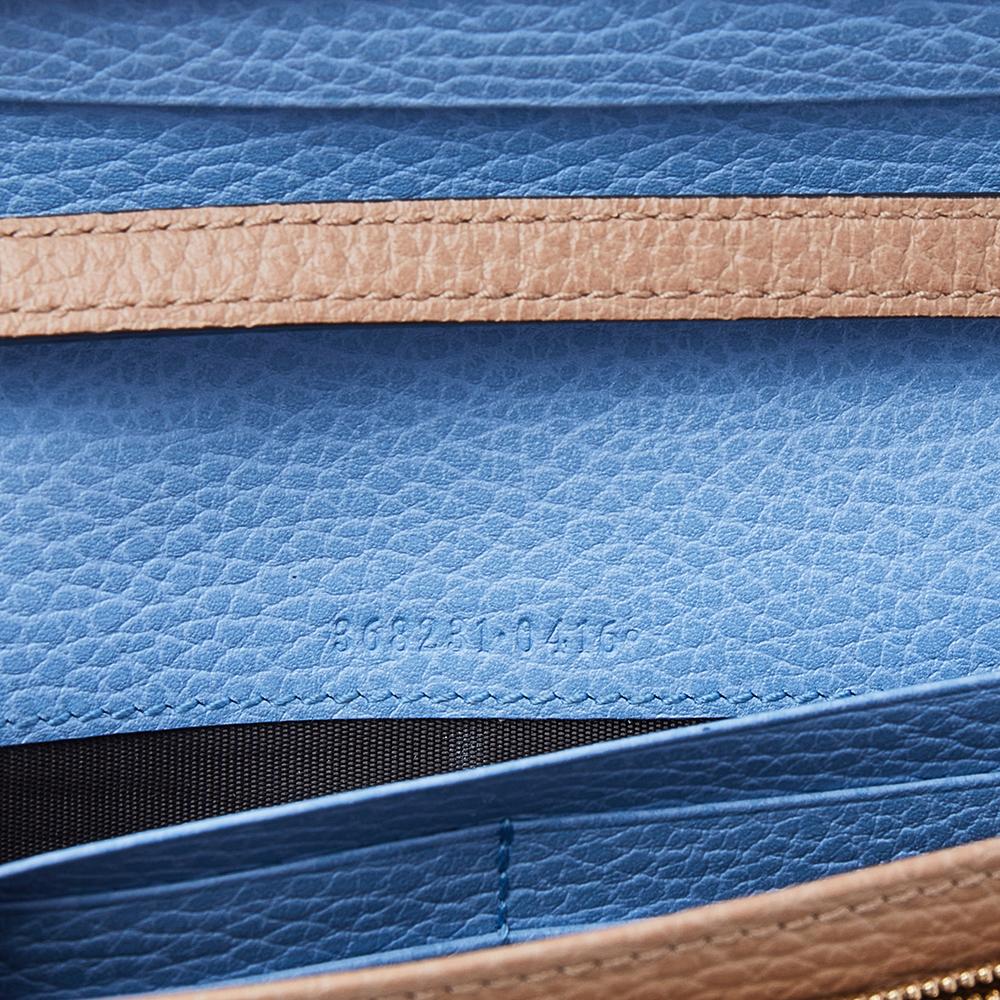 Gucci Beige Leather Swing Wallet Shoulder bag 4