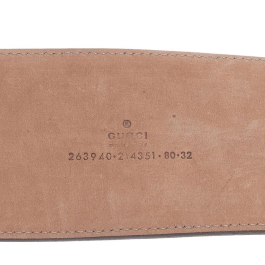 Gucci Beige Leather Tassel Waist Belt 80CM 2