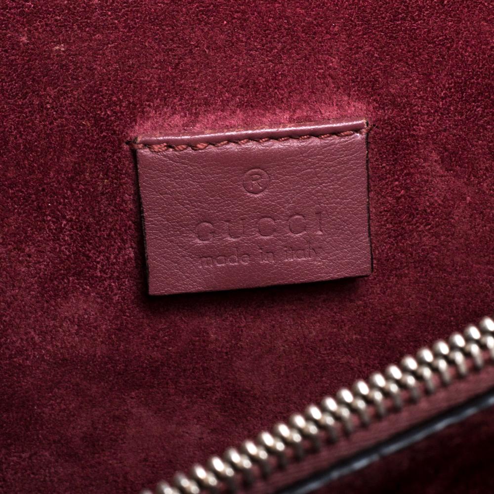 Gucci Beige/Maroon GG Supreme Blooms Canvas Small Dionysus Shoulder Bag 1