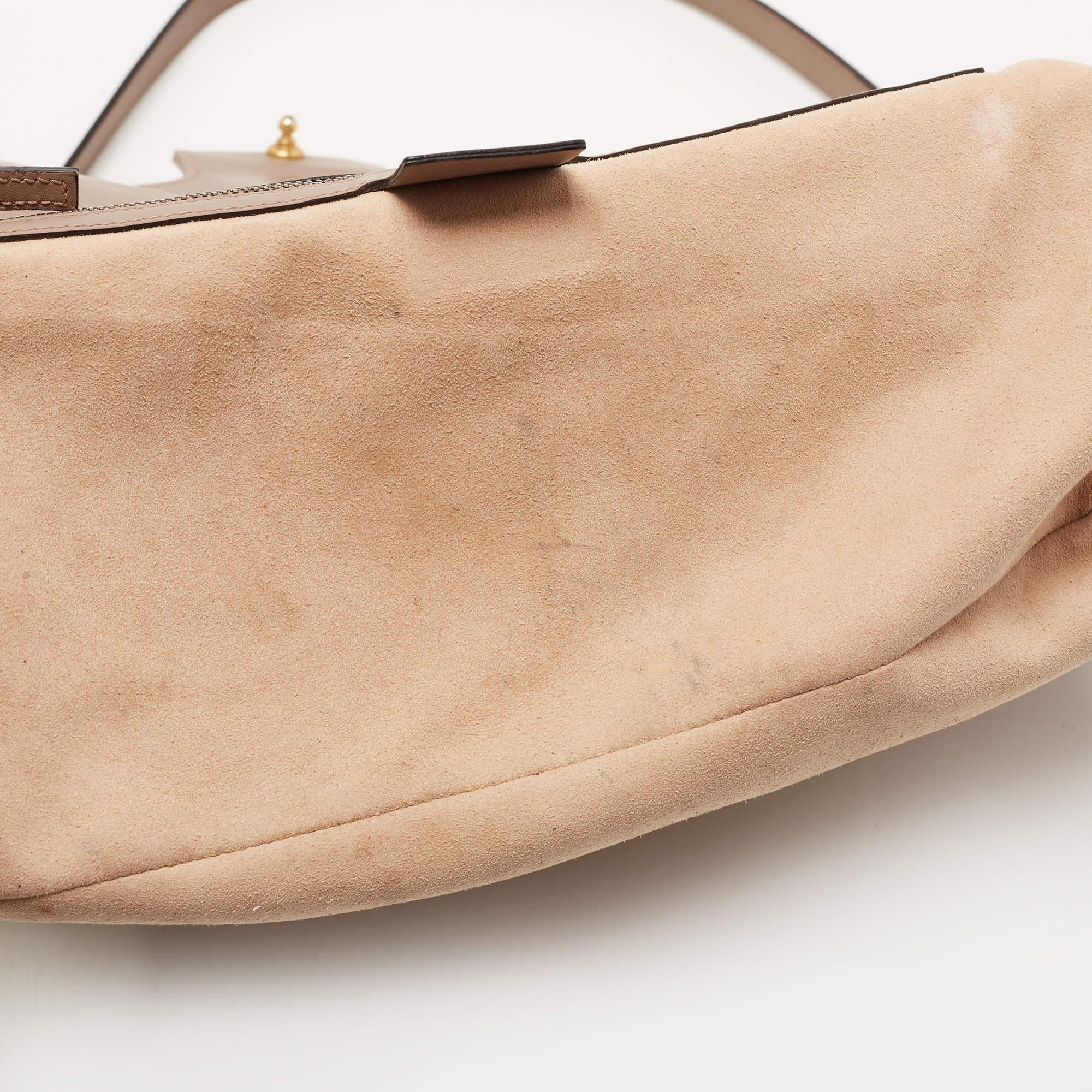 Gucci Beige Matelassé Leather Medium GG Marmont Shoulder Bag 7