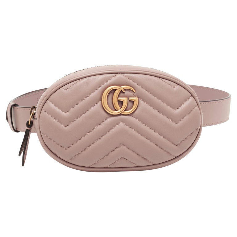 Gucci Navy x Orange Monogram Belt Bag Fanny Pack Waist Pouch 93gk84 For  Sale at 1stDibs
