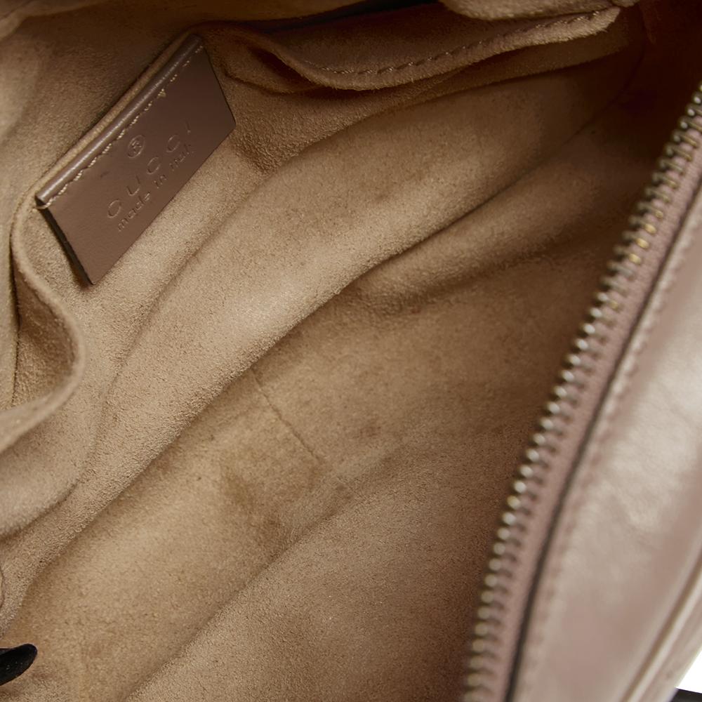 Gucci Beige Matelasse Leather Mini GG Marmont Crossbody Bag 4