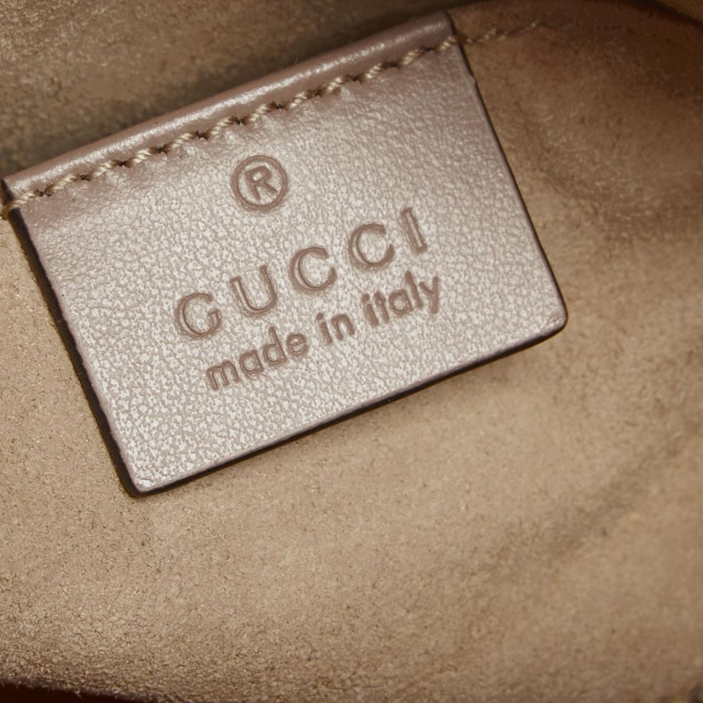 Gucci Beige Matelasse Leather Mini GG Marmont Crossbody Bag 5