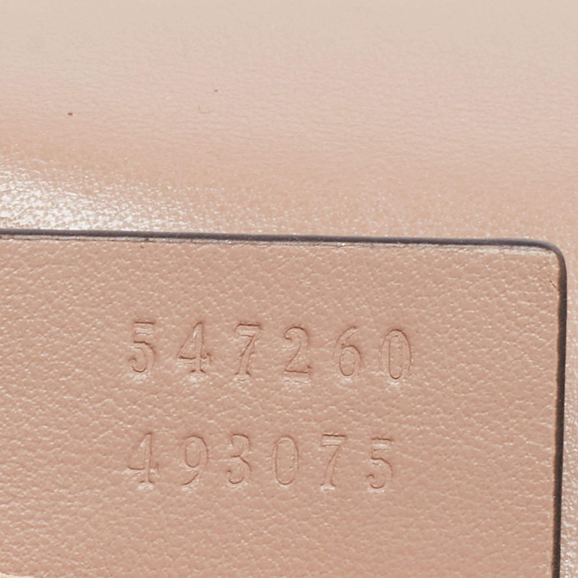 Gucci Beige Matelassé Leather Mini GG Marmont Top Handle Bag 6