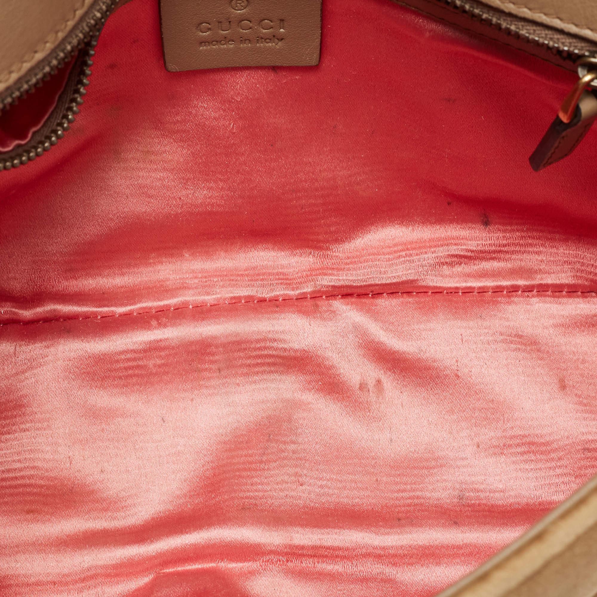 Gucci Beige Matelassé Velvet Small GG Marmont Shoulder Bag 3