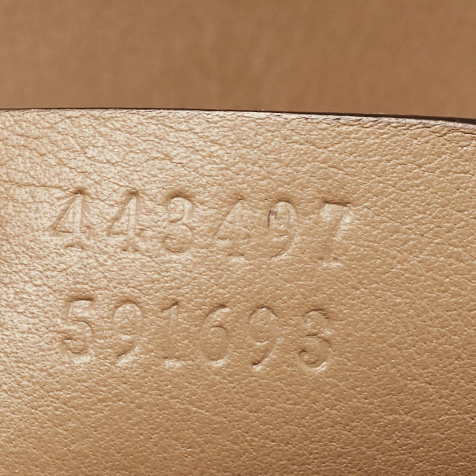 Gucci Beige Matelassé Velvet Small GG Marmont Shoulder Bag 4