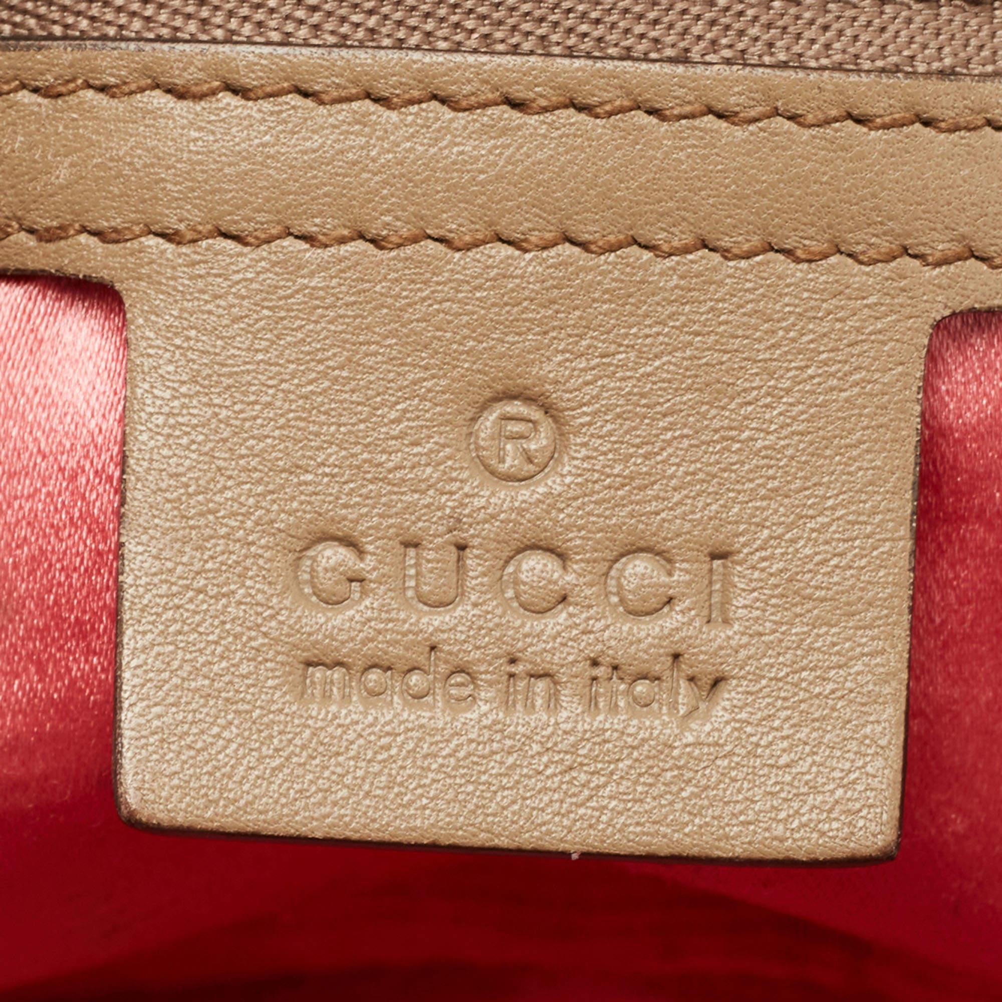 Gucci Beige Matelassé Velvet Small GG Marmont Shoulder Bag 5