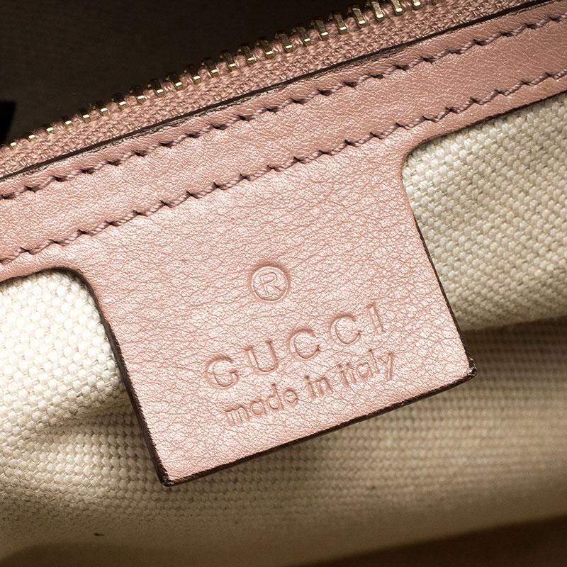 Gucci Beige Micro Guccissima Patent Leather Nice Satchel 2
