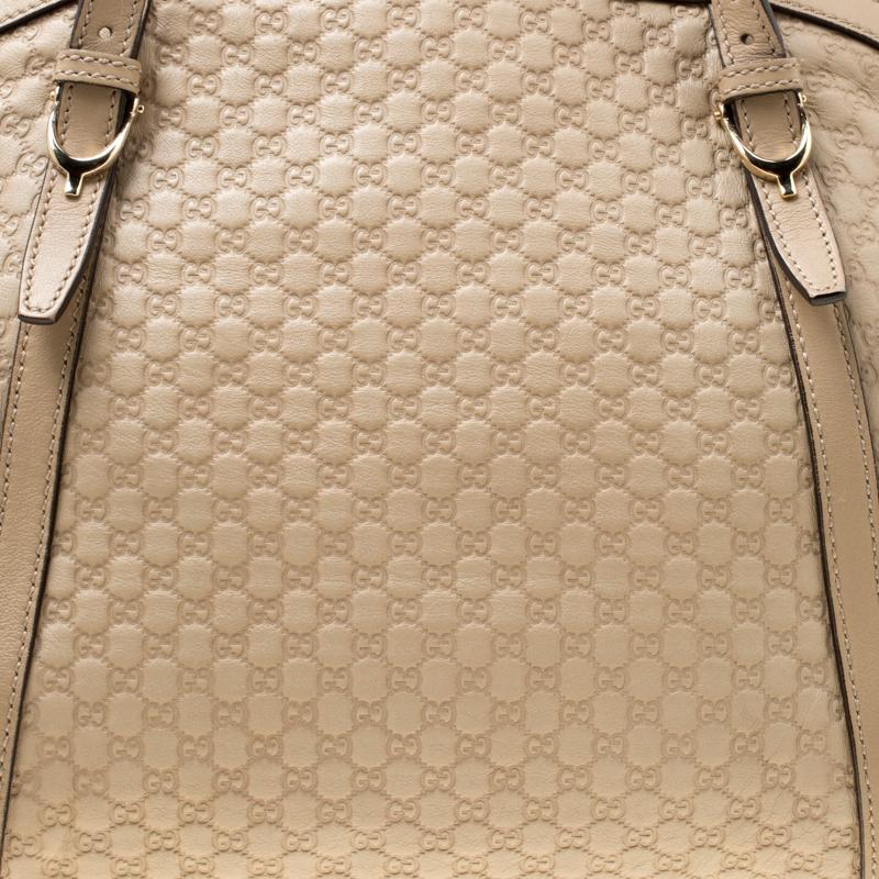 Gucci Beige Microguccissima Leather Medium Nice Top Handle Bag 6