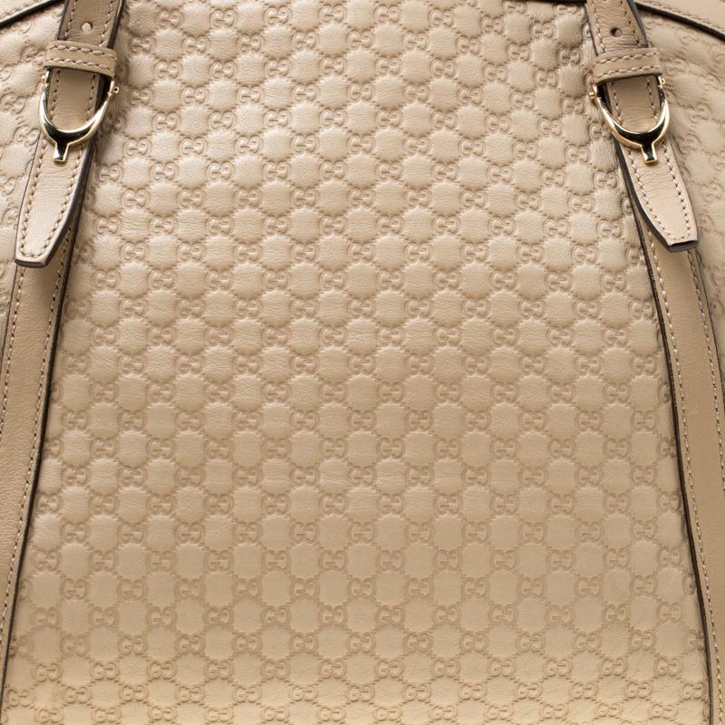 Gucci Beige Microguccissima Leather Medium Nice Top Handle Bag 7