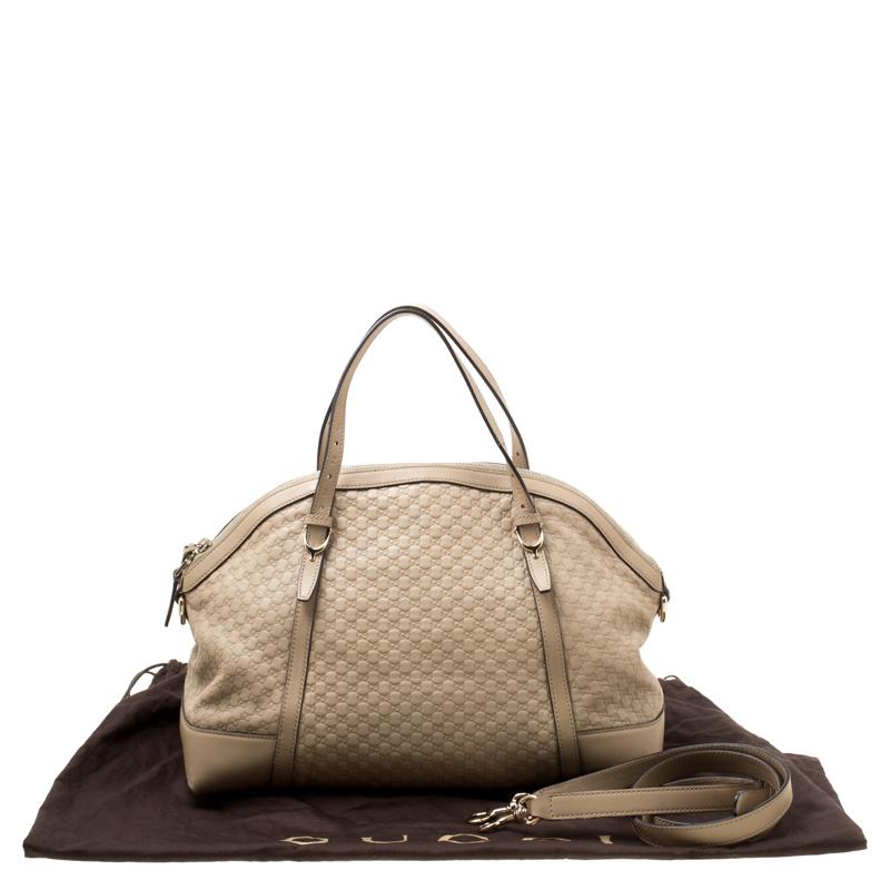 Gucci Beige Microguccissima Leather Medium Nice Top Handle Bag 8