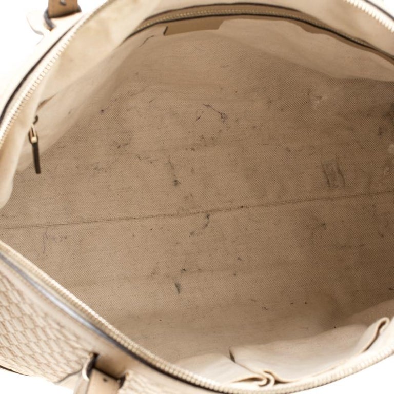 Gucci Beige Microguccissima Leather Medium Nice Top Handle Bag at 1stDibs