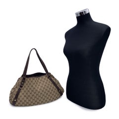 Gucci Beige Monogram Canvas Abbey D Ring Tote Bag