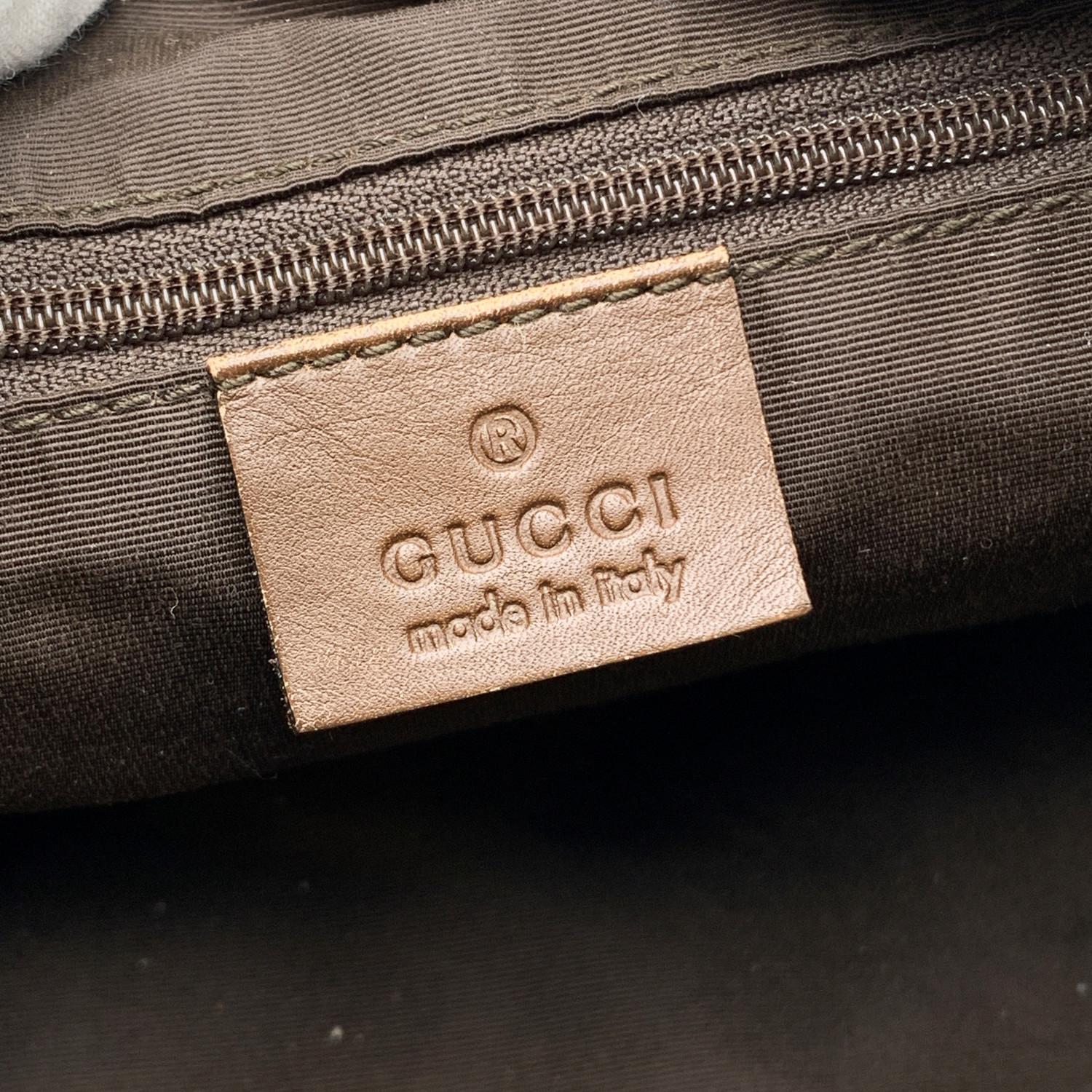 Boston Bag Duffle Bag von Gucci in Beige mit Monogramm aus Segeltuch 5