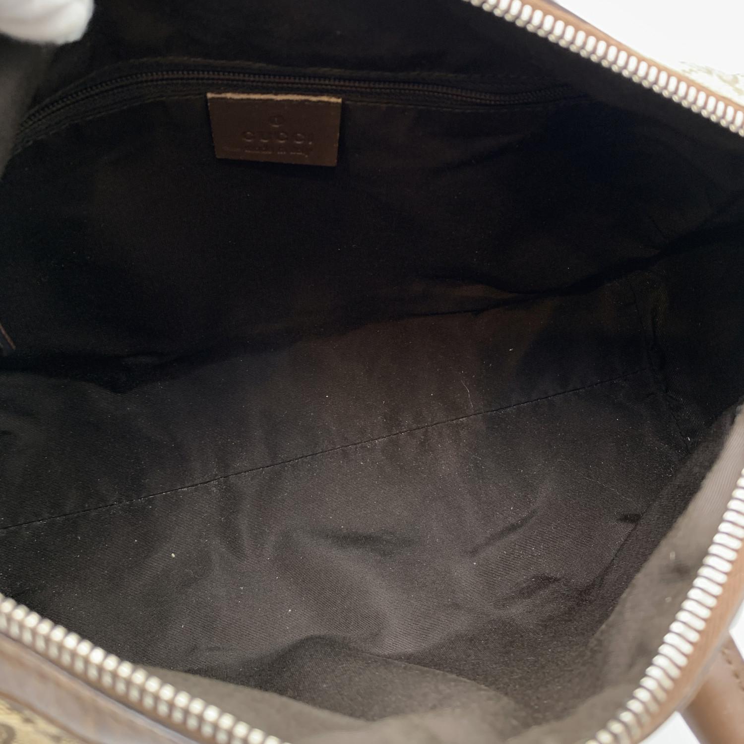 Boston Bag Duffle Bag von Gucci in Beige mit Monogramm aus Segeltuch 2