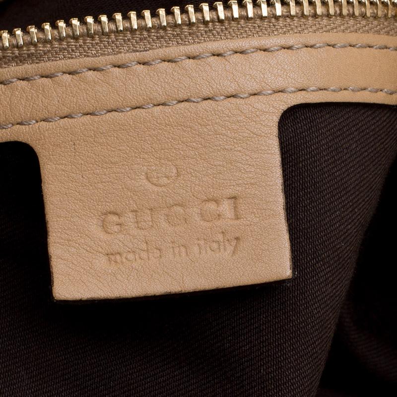 Gucci Beige Monogram Canvas Medium Indy Top Handle Bag 5