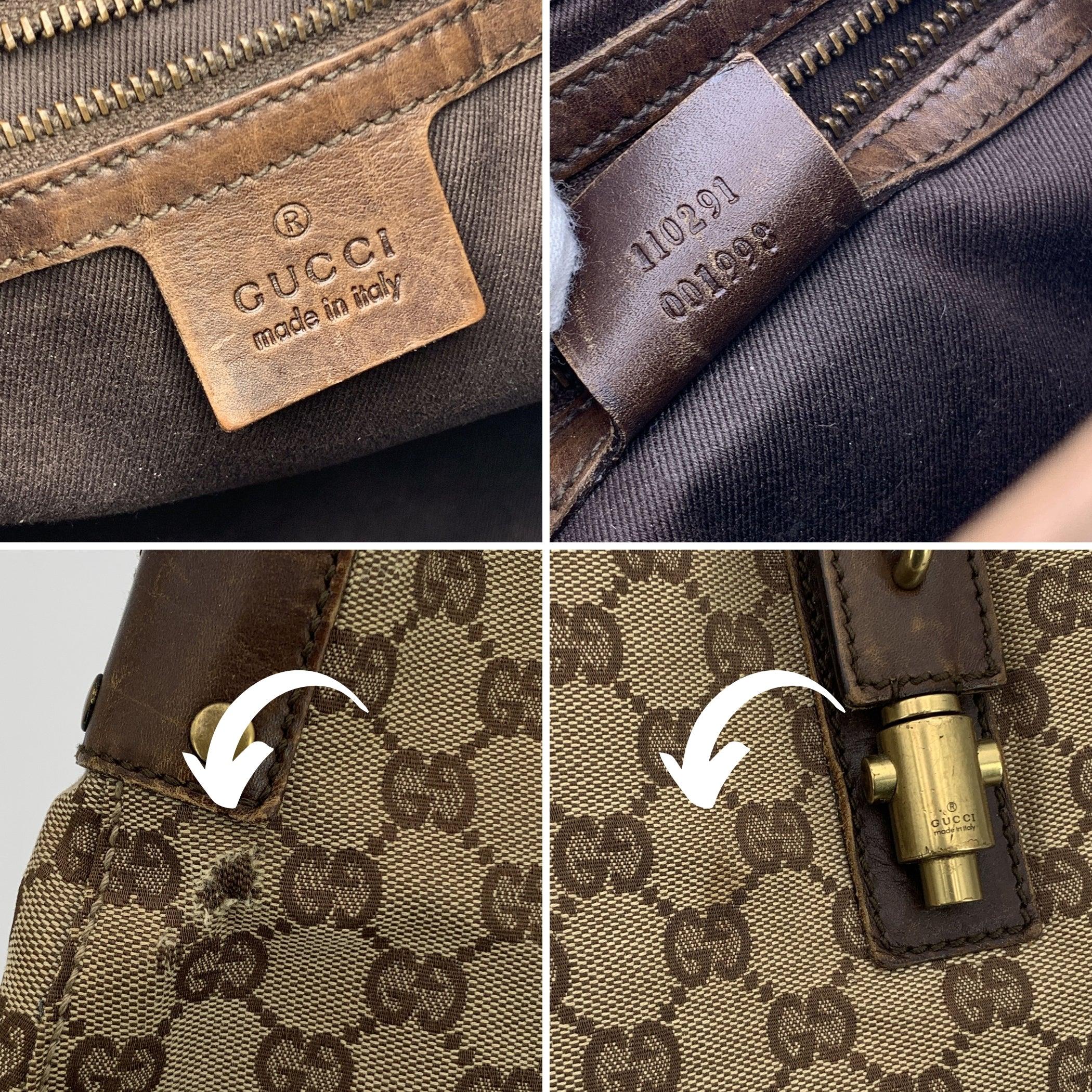 Gucci Beige Monogram Canvas Piston Lock Shoulder Bag 2