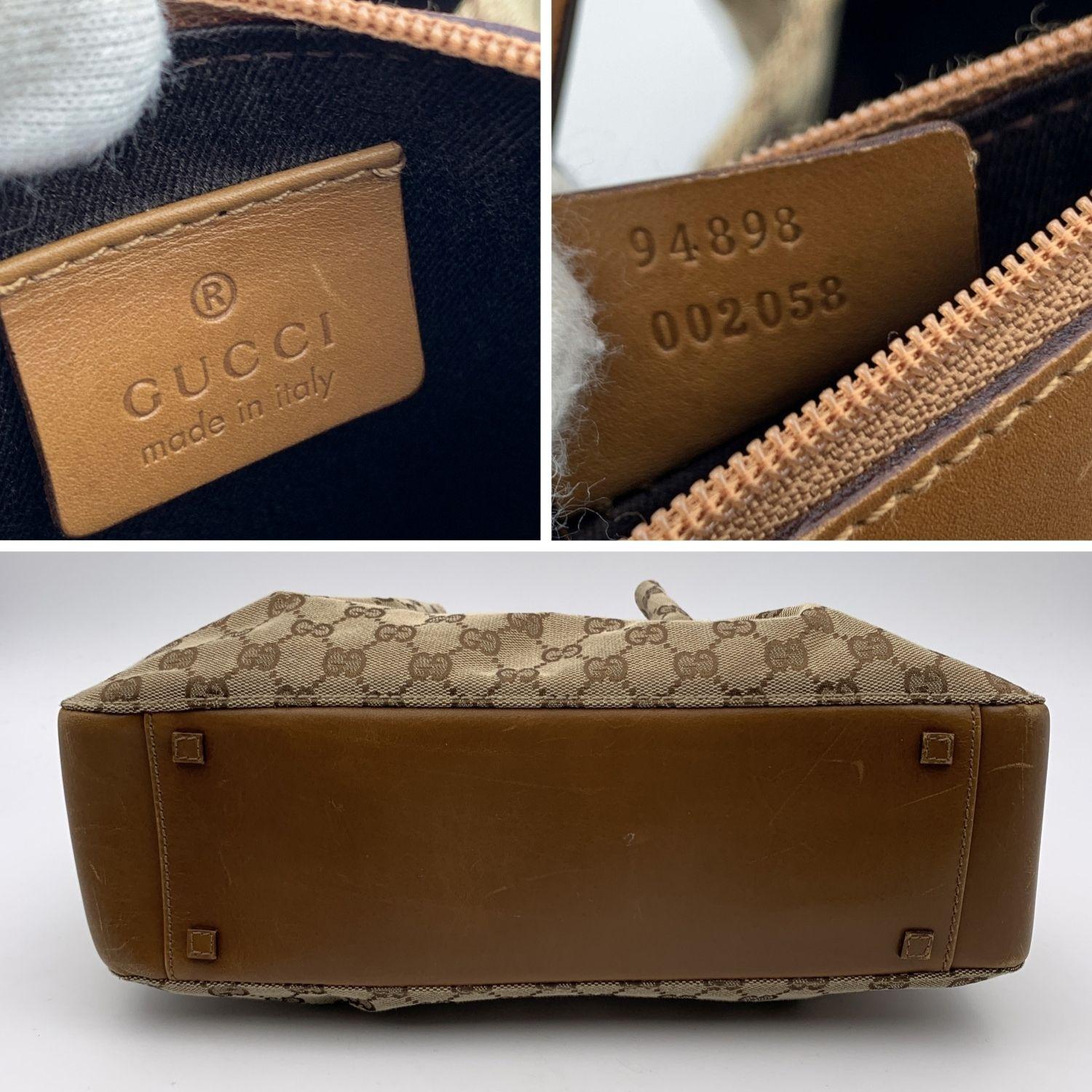 Gucci Beige Monogram Canvas Tote Handbag Shopper 5