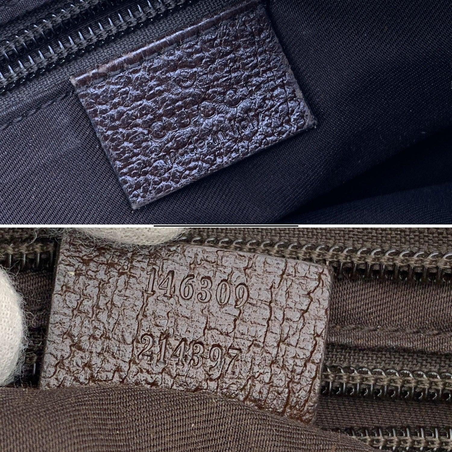 Gucci Beige Monogram GG Canvas Messenger Bag Web Strap en vente 1