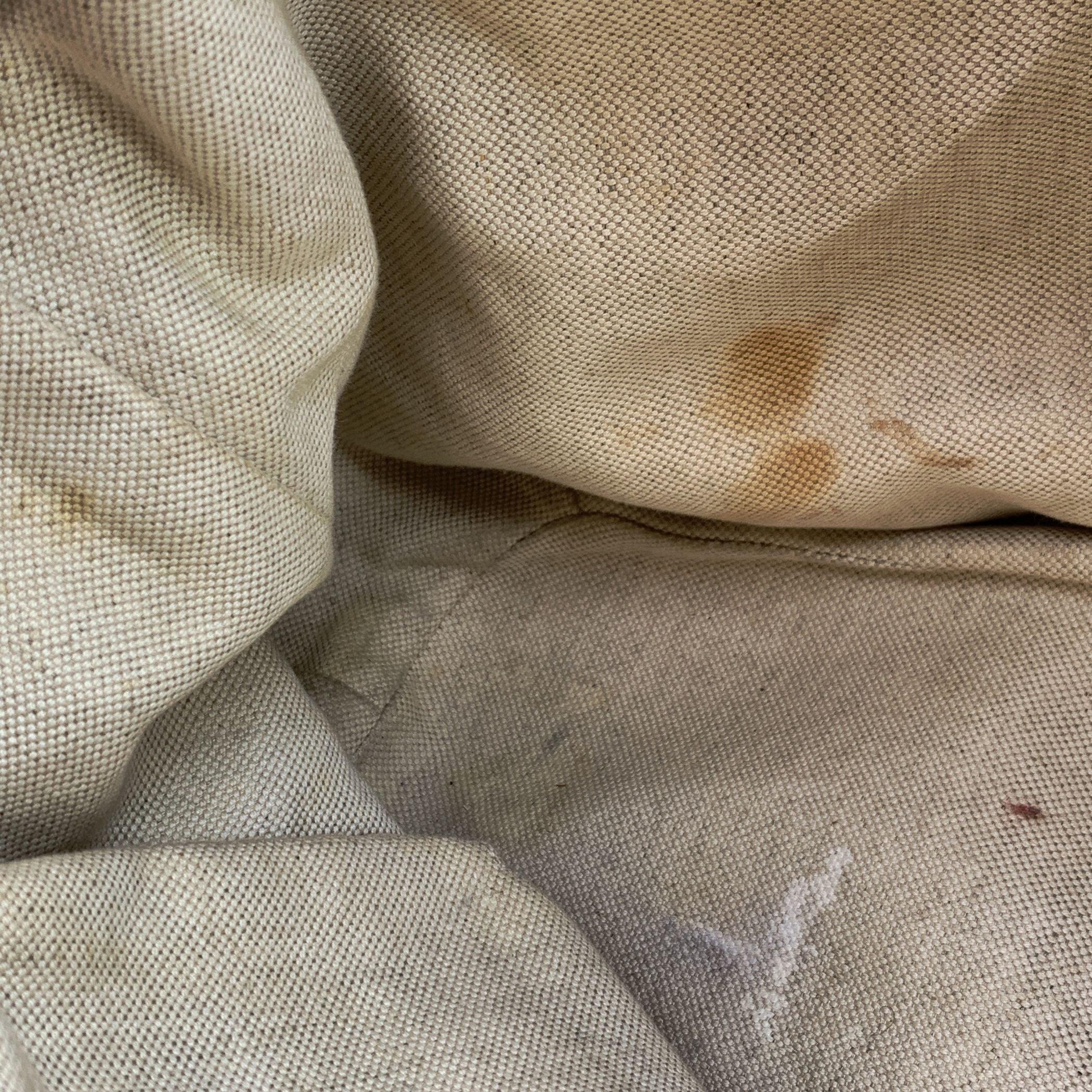 Gucci Beige Monogram Orange Leather Sukey Medium Tote Bag For Sale 1