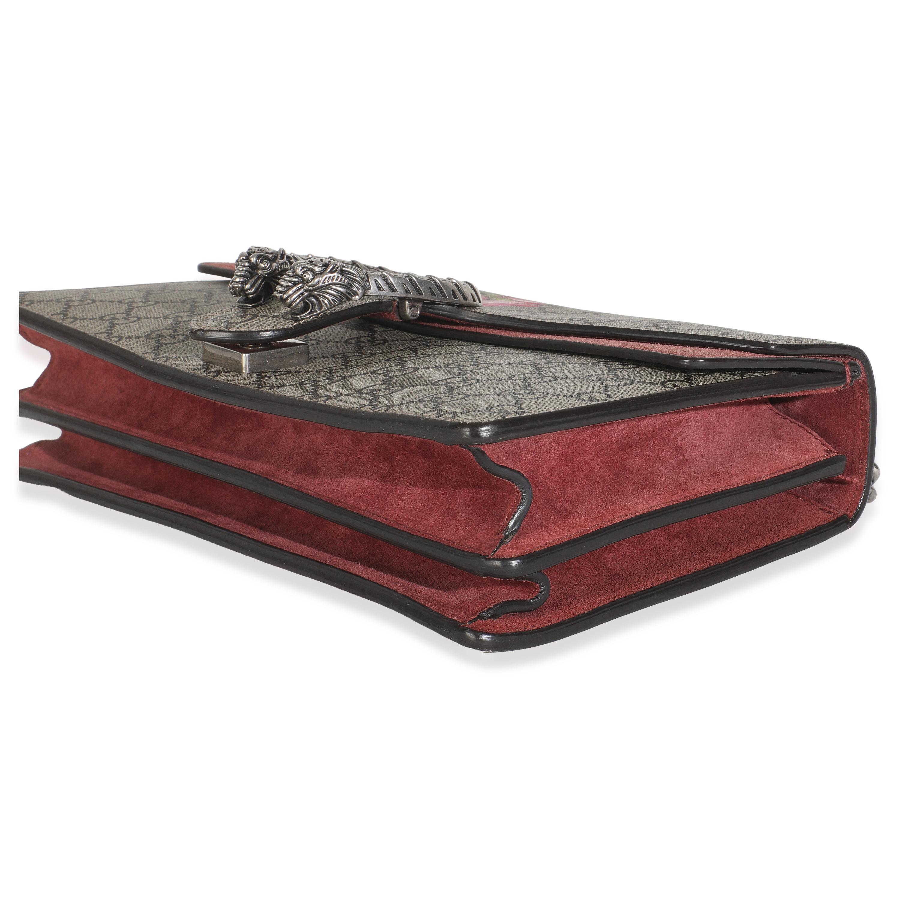 Gucci Beige Multicolor Dry Rose GG Supreme Canvas Blooms Medium Dionysus Bag en vente 1