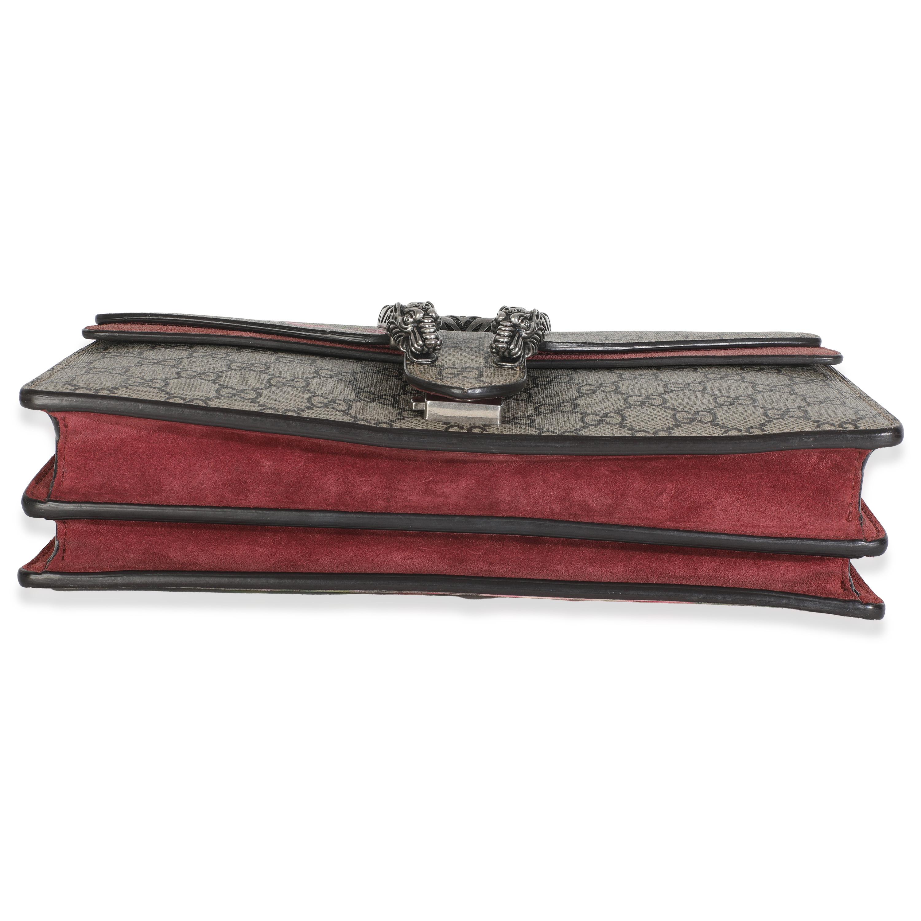 Gucci Beige Multicolor Dry Rose GG Supreme Canvas Blooms Medium Dionysus Bag en vente 4