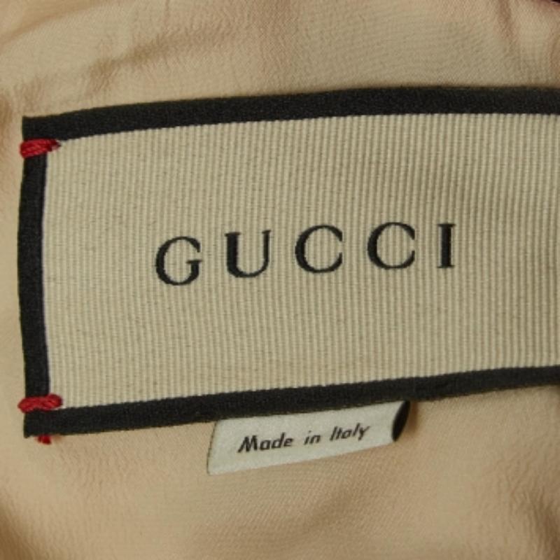Marron Gucci - Robe courte en laine à carreaux beige/multicolore S en vente