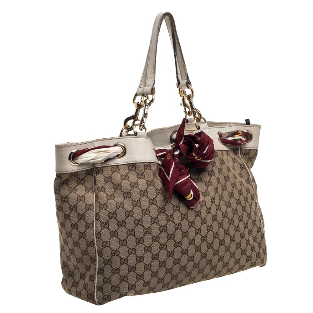 gucci purse with scarf