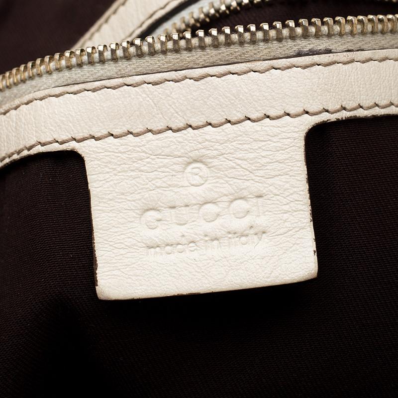Brown Gucci Beige/Off White GG Canvas and Leather Medium Pelham Shoulder Bag