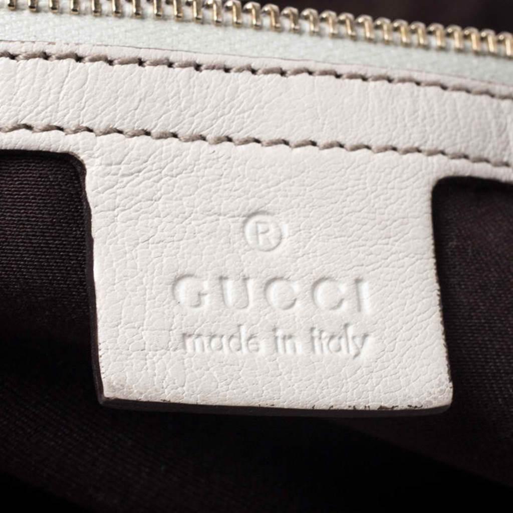 Gucci Beige/Off White GG Canvas and Leather Medium Pelham Shoulder Bag 3