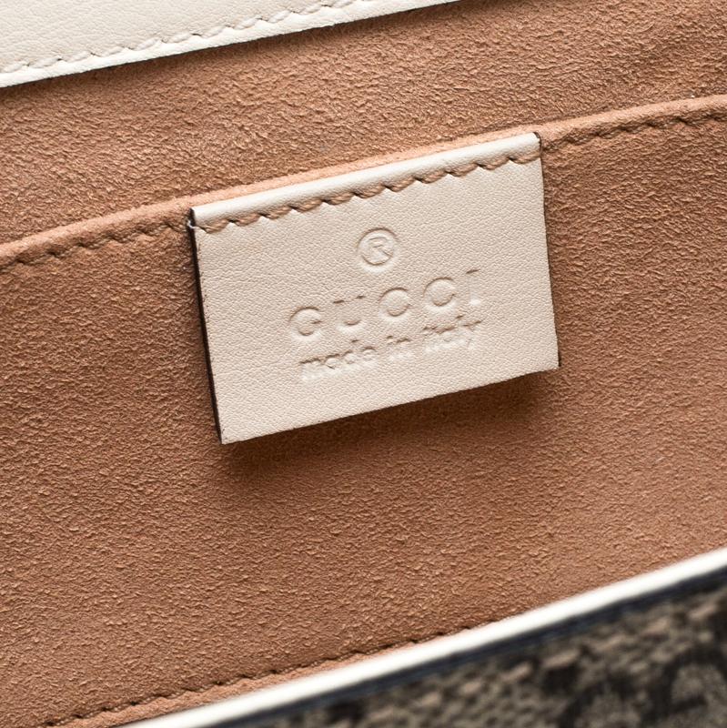 Gucci Beige/Off White GG Supreme Canvas Small Padlock Shoulder Bag 1