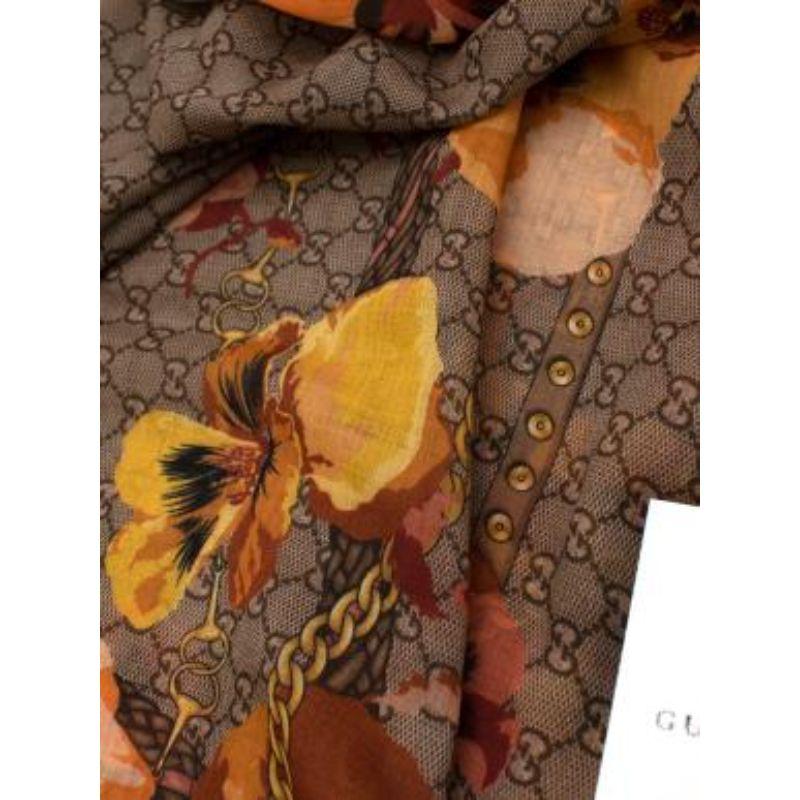 gucci floral shawl