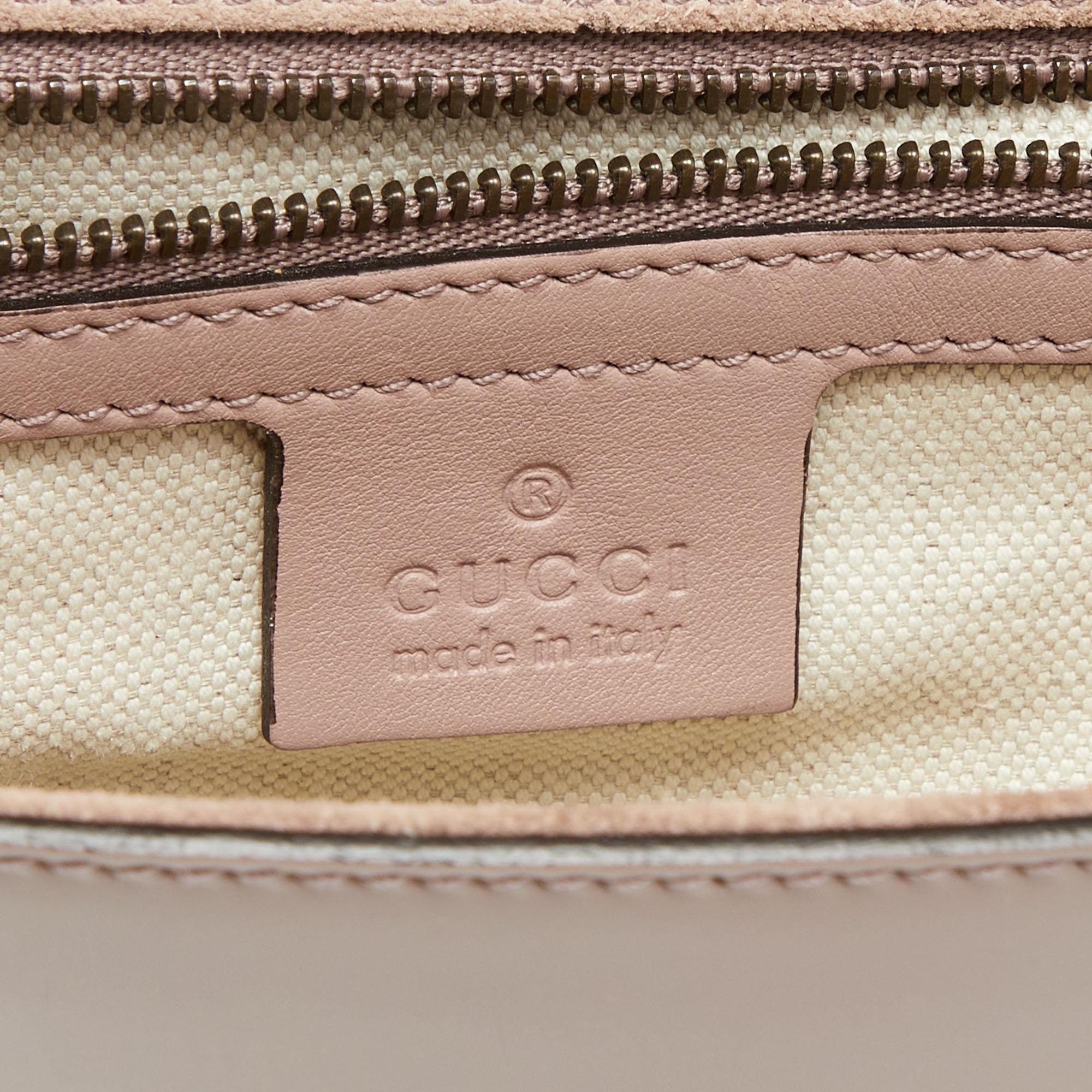 Gucci Beige Patent Leather Bright Bit Clutch 3