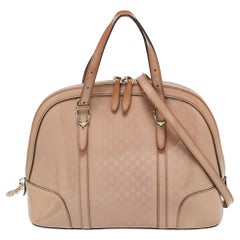 Gucci Beige Patent Leather Nice Dome Bag
