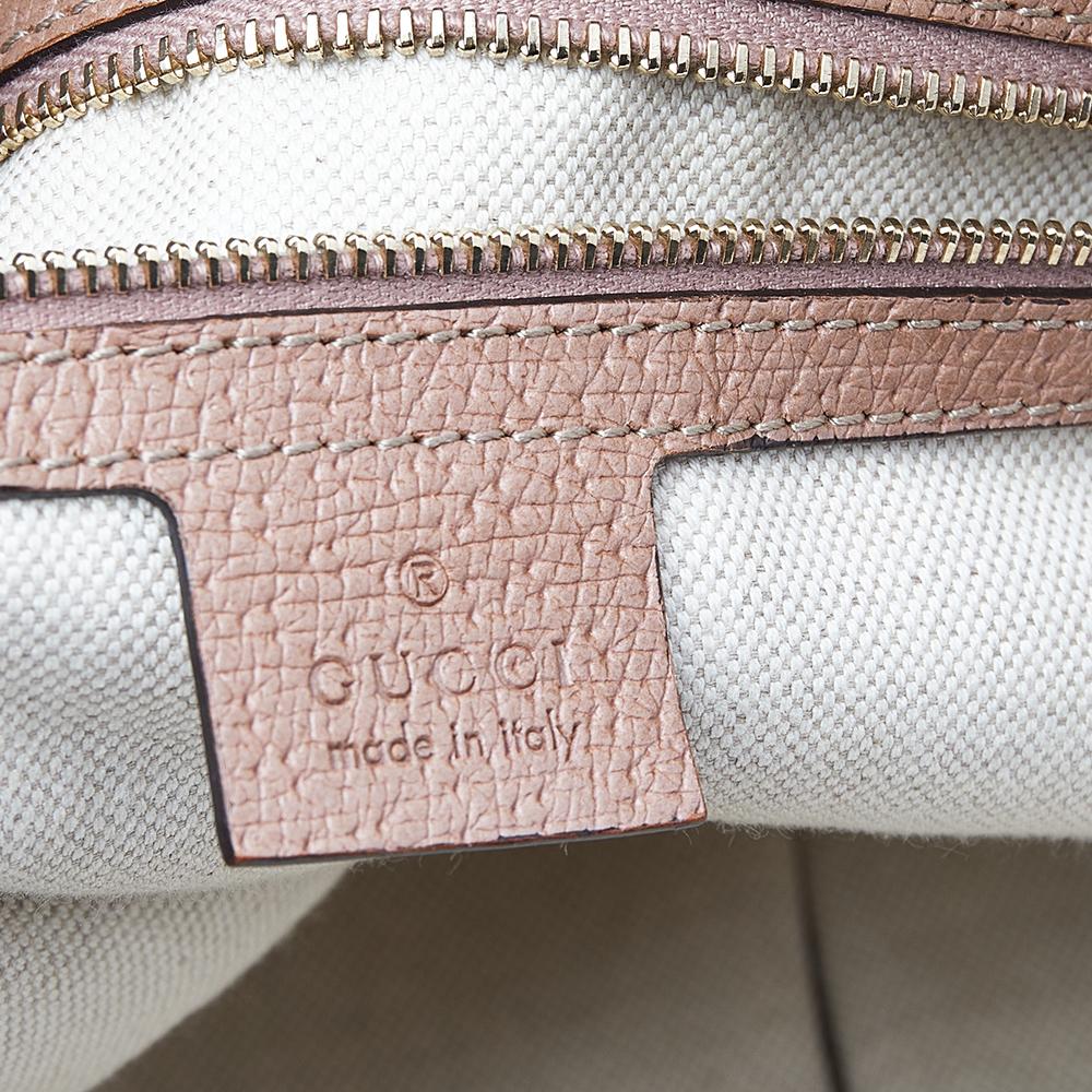 Gucci Beige/Pink GG Canvas And Leather Bree Bag 3