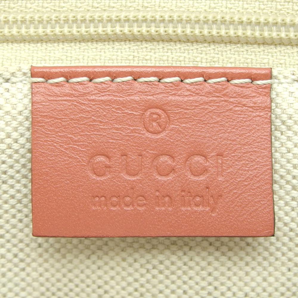 Gucci Beige/Pink GG Canvas Leather Sukey Bag 2