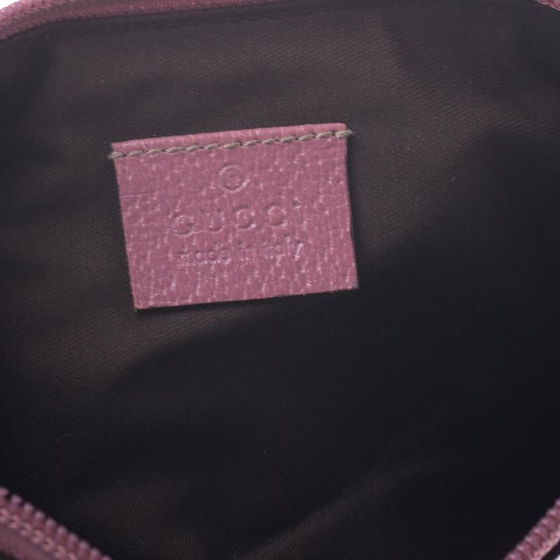 Gucci Beige/Pink GG Canvas Pochette Bag 3