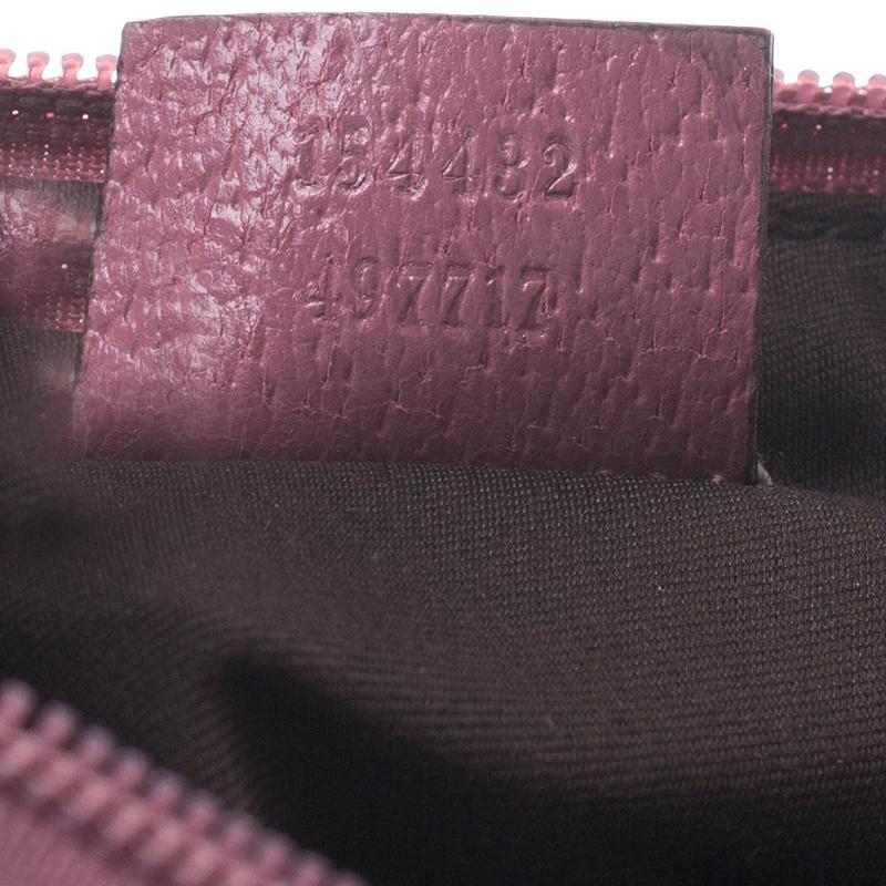 Gucci Beige/Pink GG Canvas Pochette Bag 4