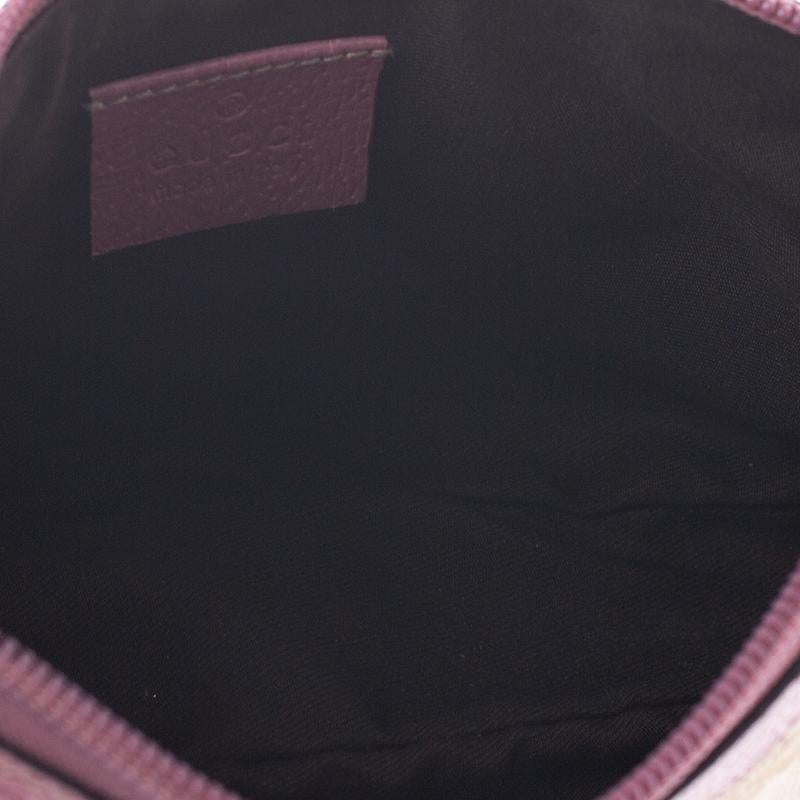 Gucci Beige/Pink GG Canvas Pochette Bag 2