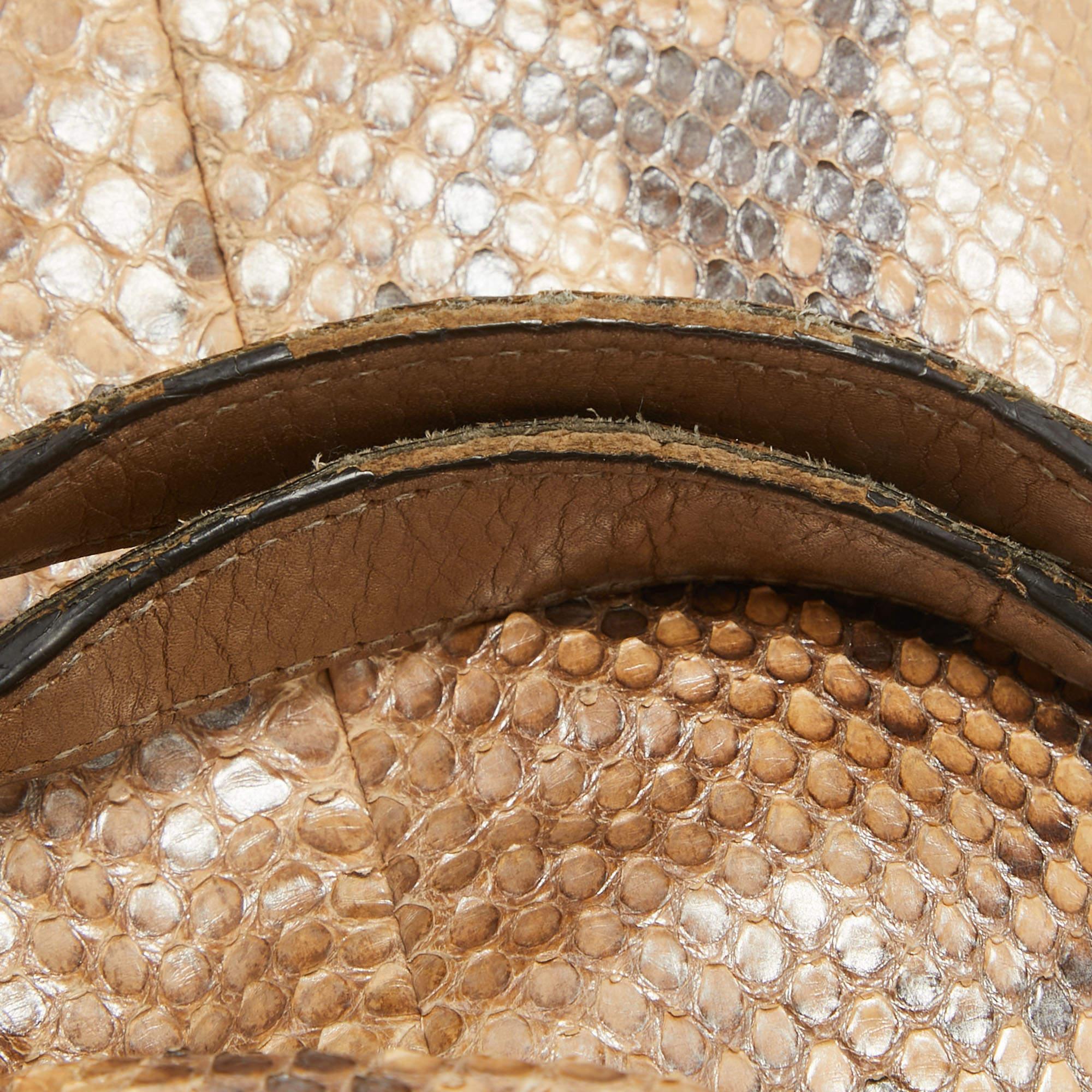 Gucci Beige Python Medium Chain Soho Shoulder Bag 11