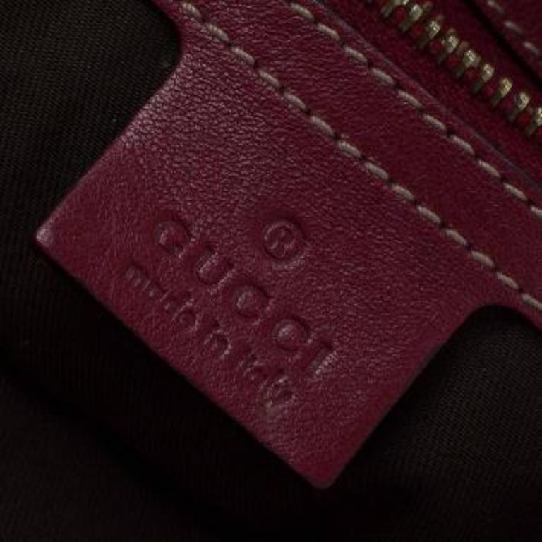 Gucci Beige/Rote GG Canvas und Python Medium Indy Top Handle Bag aus Segeltuch im Angebot 2
