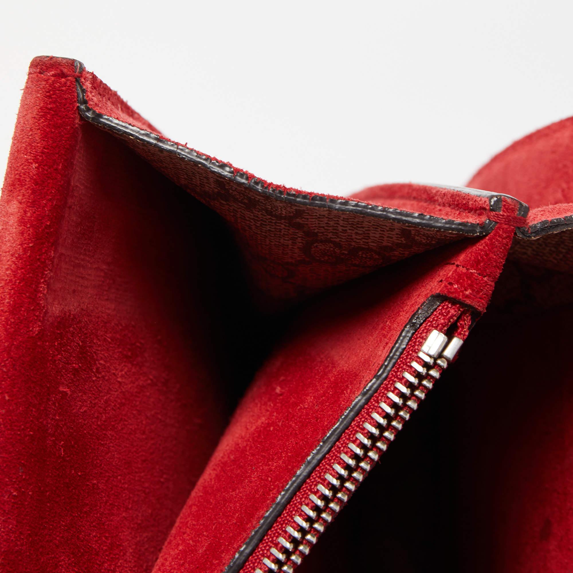 Gucci Beige/Red GG Supreme Canvas and Suede Medium Dionysus Shoulder Bag 8