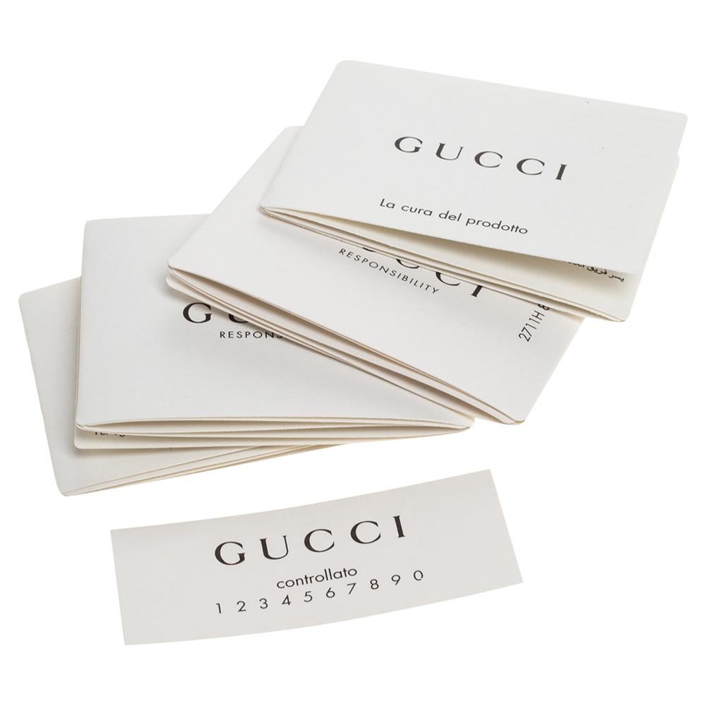 Gucci Beige/Red GG Supreme Canvas Bosco Patch Pouch 2