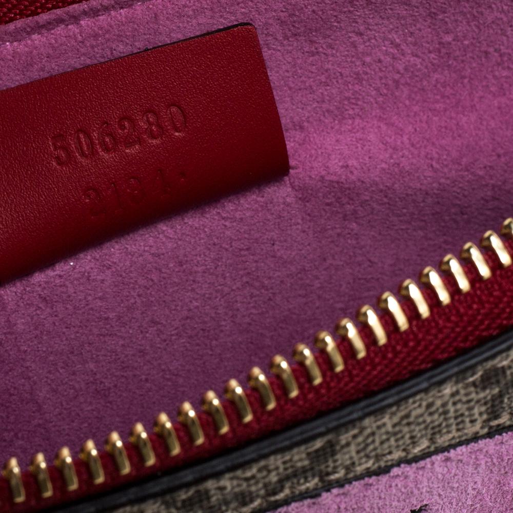 Gucci Beige/Red GG Supreme Canvas Bosco Patch Pouch 4
