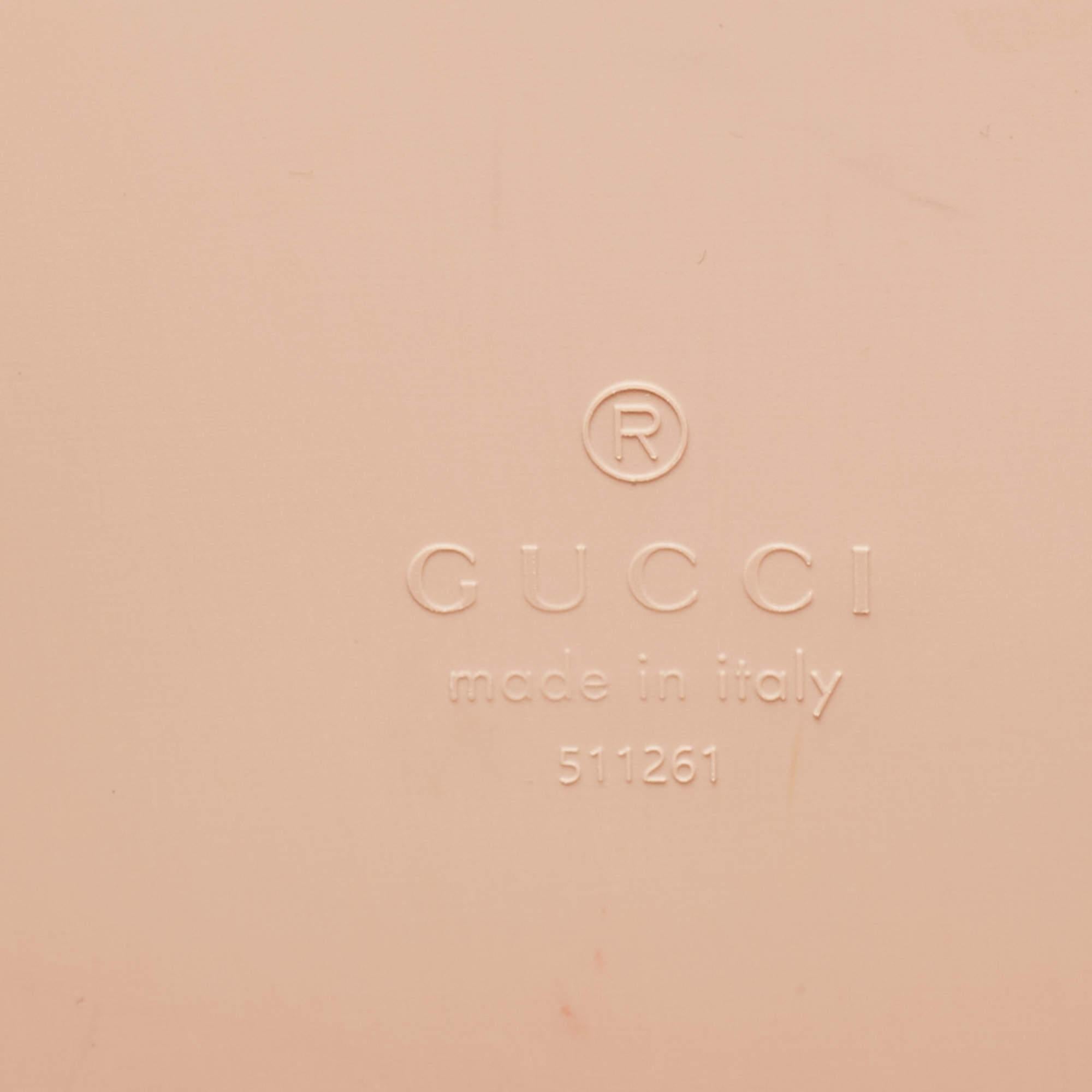 Women's Gucci Beige Rubber Oversized Logo Tote